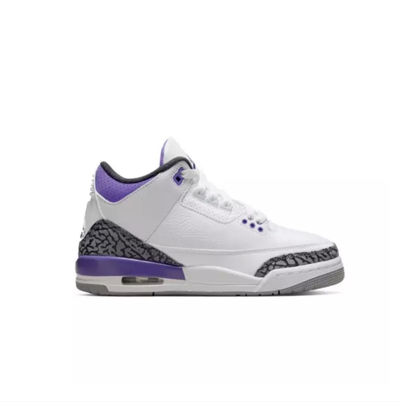 Jordan Other - Jordan 3 Retro "White/Black/Dark Iris" Grade School Kids' Shoe